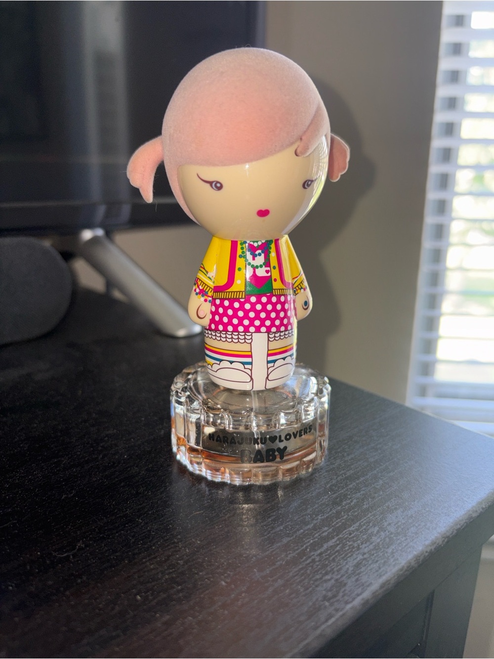 Collectable Harajuku Lovers Gwen Stefani pink yellow polka-dot character